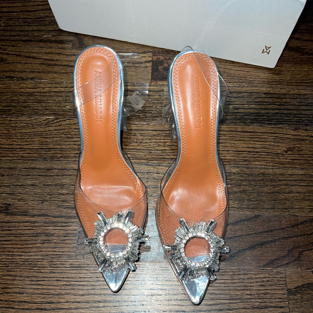 AMINA MUADDI HEELS . NO BOX . NO DUST BAG